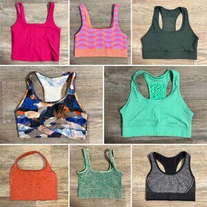 Sports Bras - Lot of 8 - Like New Unworn - Fabletics, All in Motion - Medium